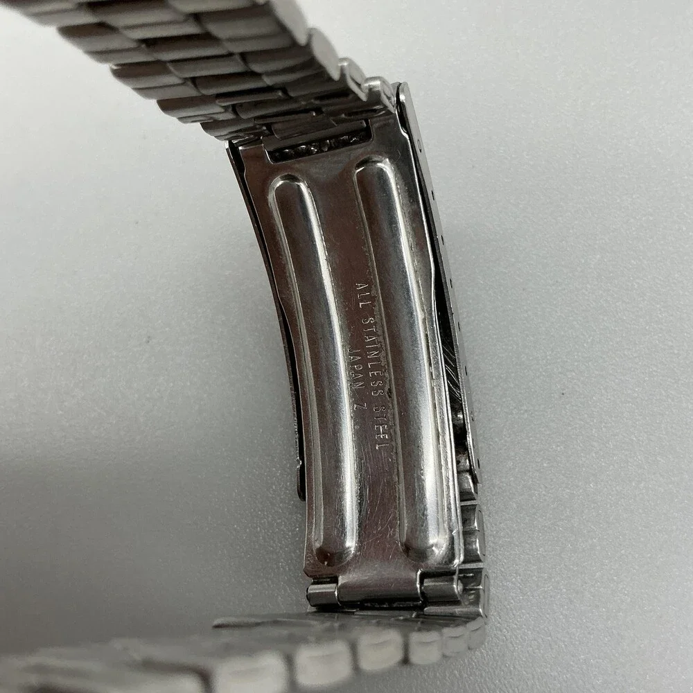 Vintage Seiko SQ Mens Watch 36mm Stainless Day Date 4633-8079 New Battery 7